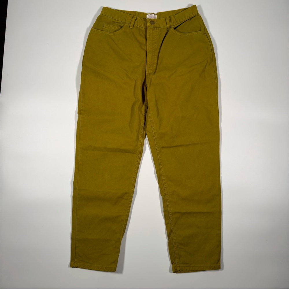 Moda International Women's Mustard Yellow Straight Leg Jeans Vintage Size 8‎